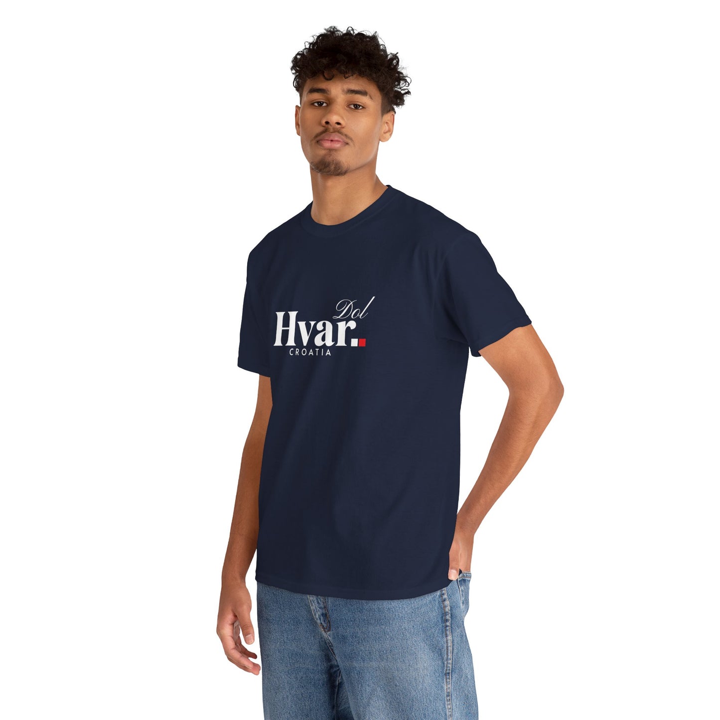 Dol, HVAR, Croatia - Unisex Tee - (Navy or Heather Navy)