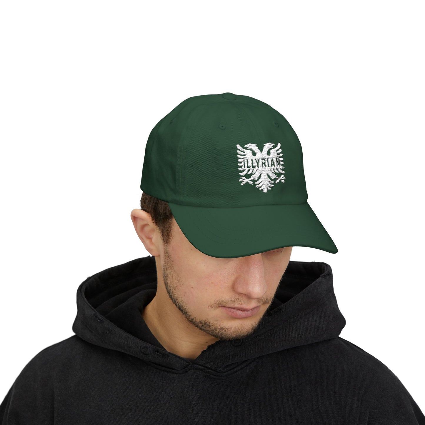 Illyrian Eagle Embroidered Dad Hat Balkan Heritage Cap | Albanian Gift