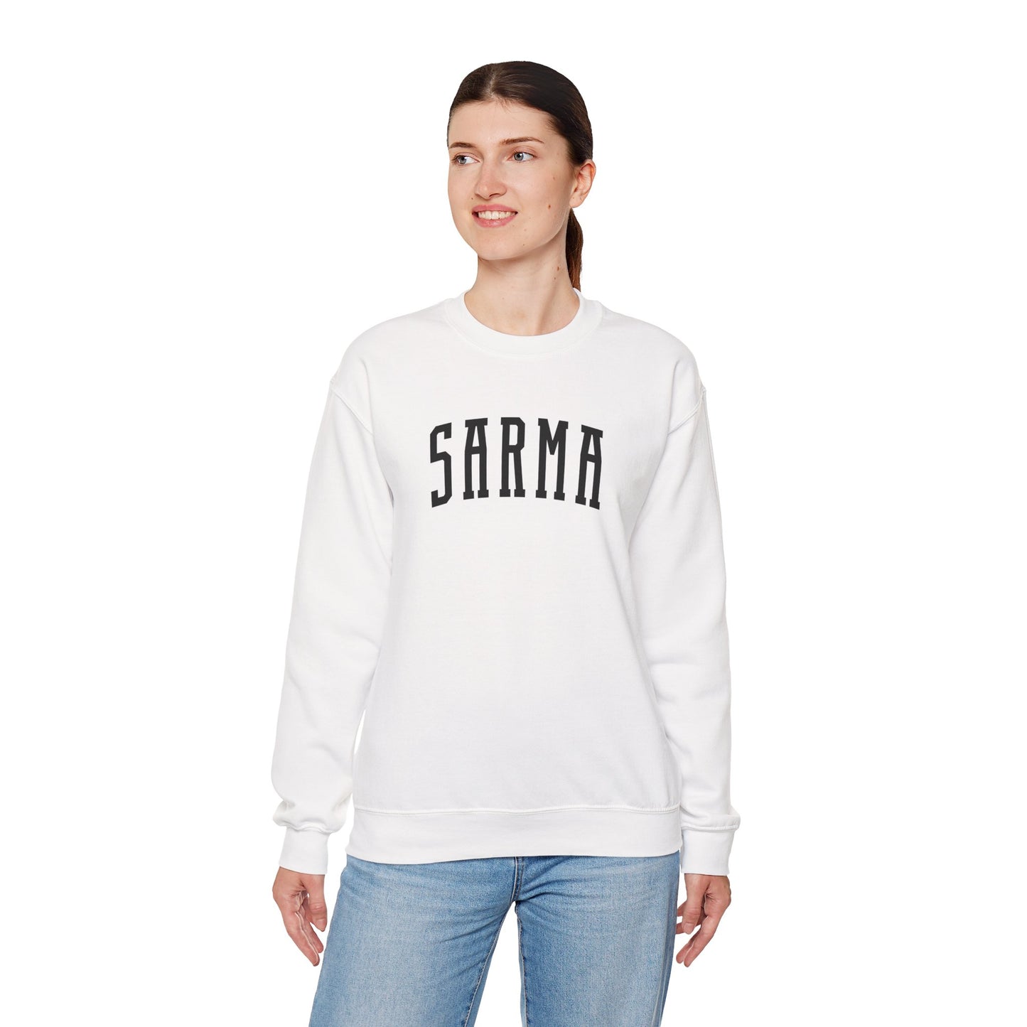 Sarma Collegiate Sweatshirt Croatian Food Crewneck Gildan 18000
