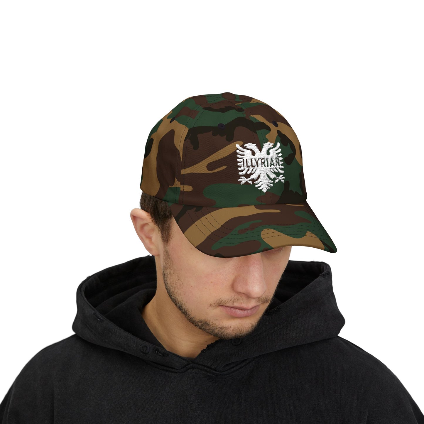 Illyrian Eagle Embroidered Dad Hat Balkan Heritage Cap | Albanian Gift