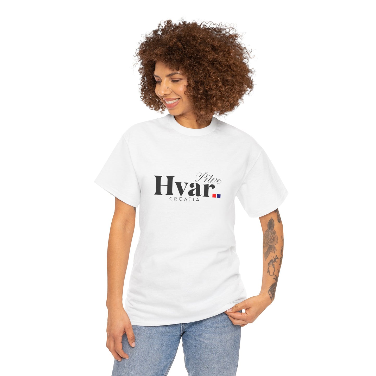 Pitve, HVAR, Croatia - Unisex Tee - (White or Ash)