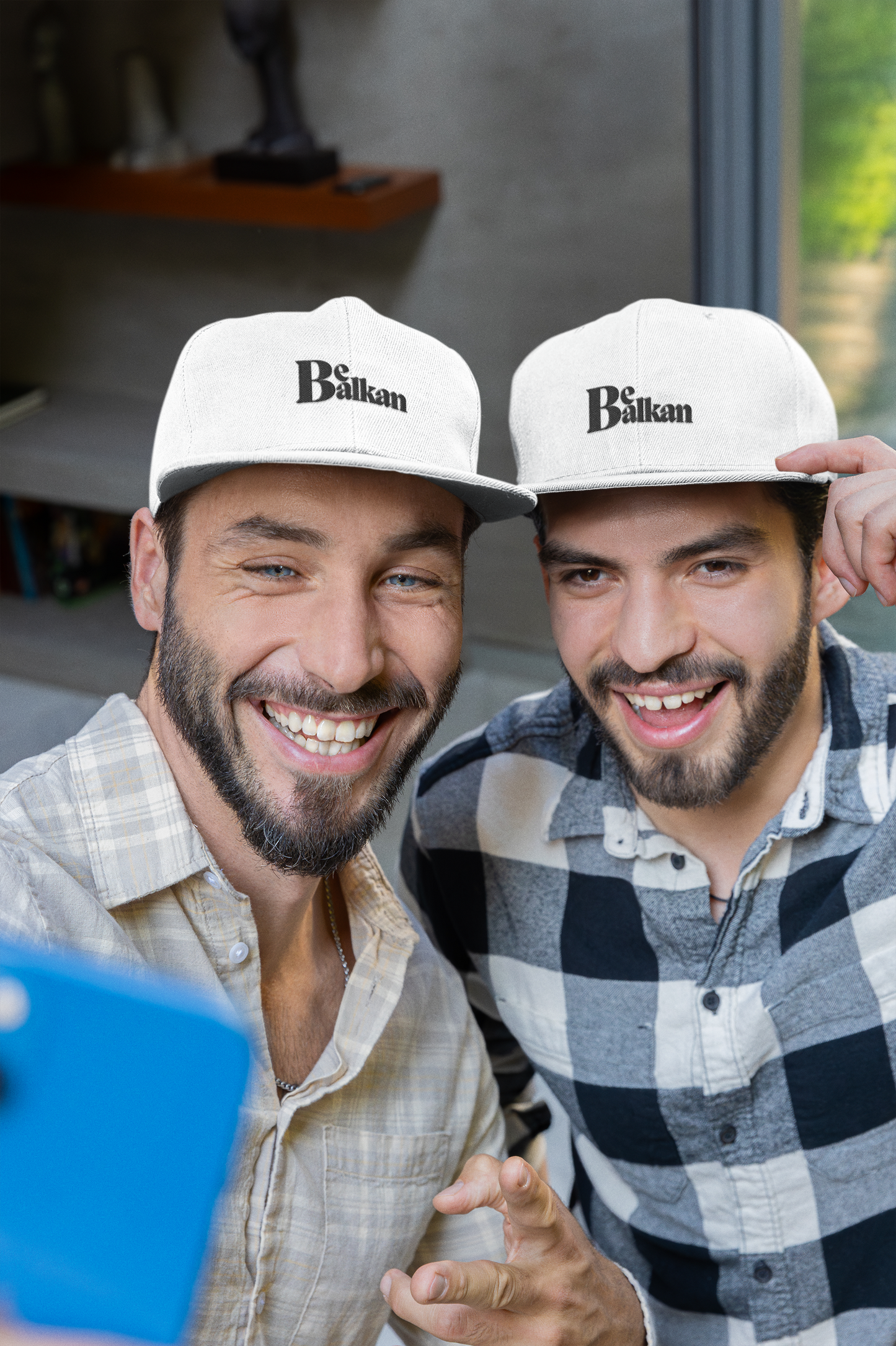 Be Balkan - Embroidered Flat Bill Snapback (White, Heather Grey/Black, & Heather Grey)