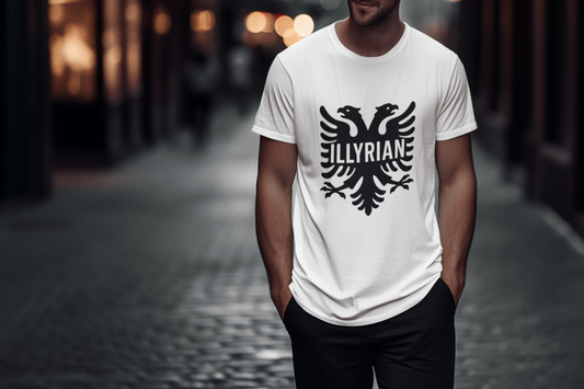 ILLYRIAN Unisex Jersey Tee - Bold Graphic Tee, Casual Wear, Gift for History Lovers, Unique Statement Shirt, Everyday Comfort