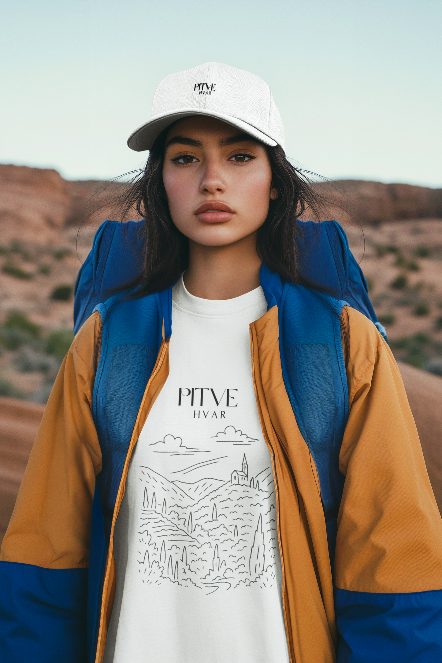 Pitve, Hvar, Croatia | Embroidered Casual Style for Everyday Wear, Gift for Dads, Summer Accessory, Trendy Baseball Hat, Beachwear Essential
