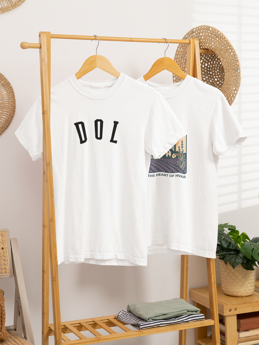 Dol, Hvar - Collegiate Tee - Comfort Colors 1717 (White)