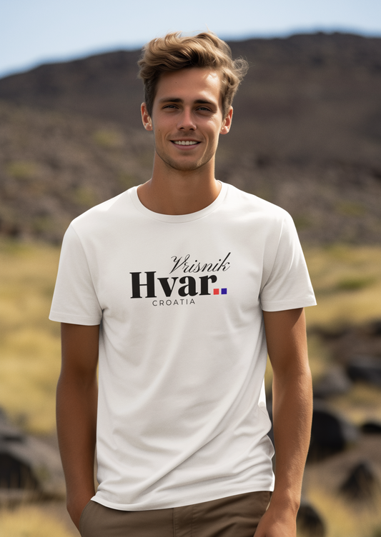Vrisnik, HVAR, Croatia - Unisex Tee - (White or Ash)