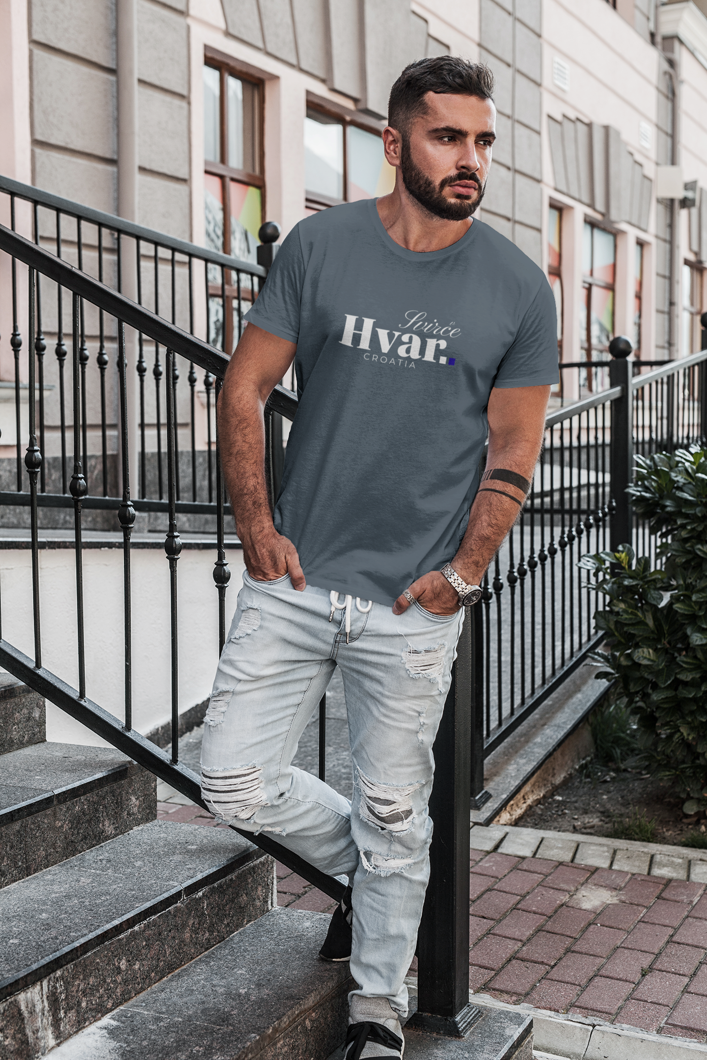 Svirce, HVAR, Croatia - Unisex Tee - (Red or Dark Heather)