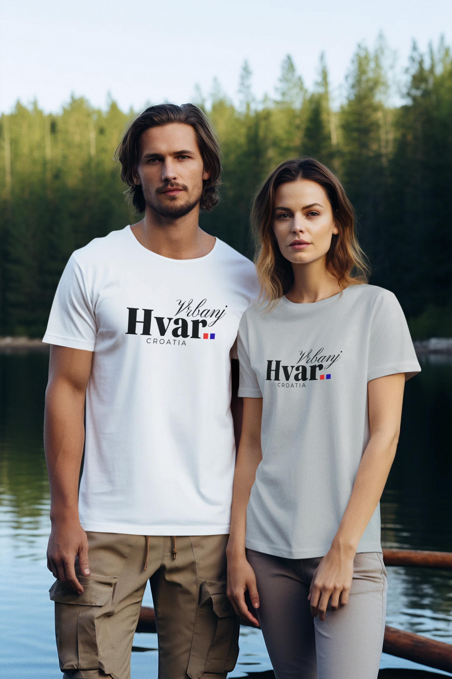 Vrbanj, HVAR, Croatia - Unisex Tee - (White or Ash)