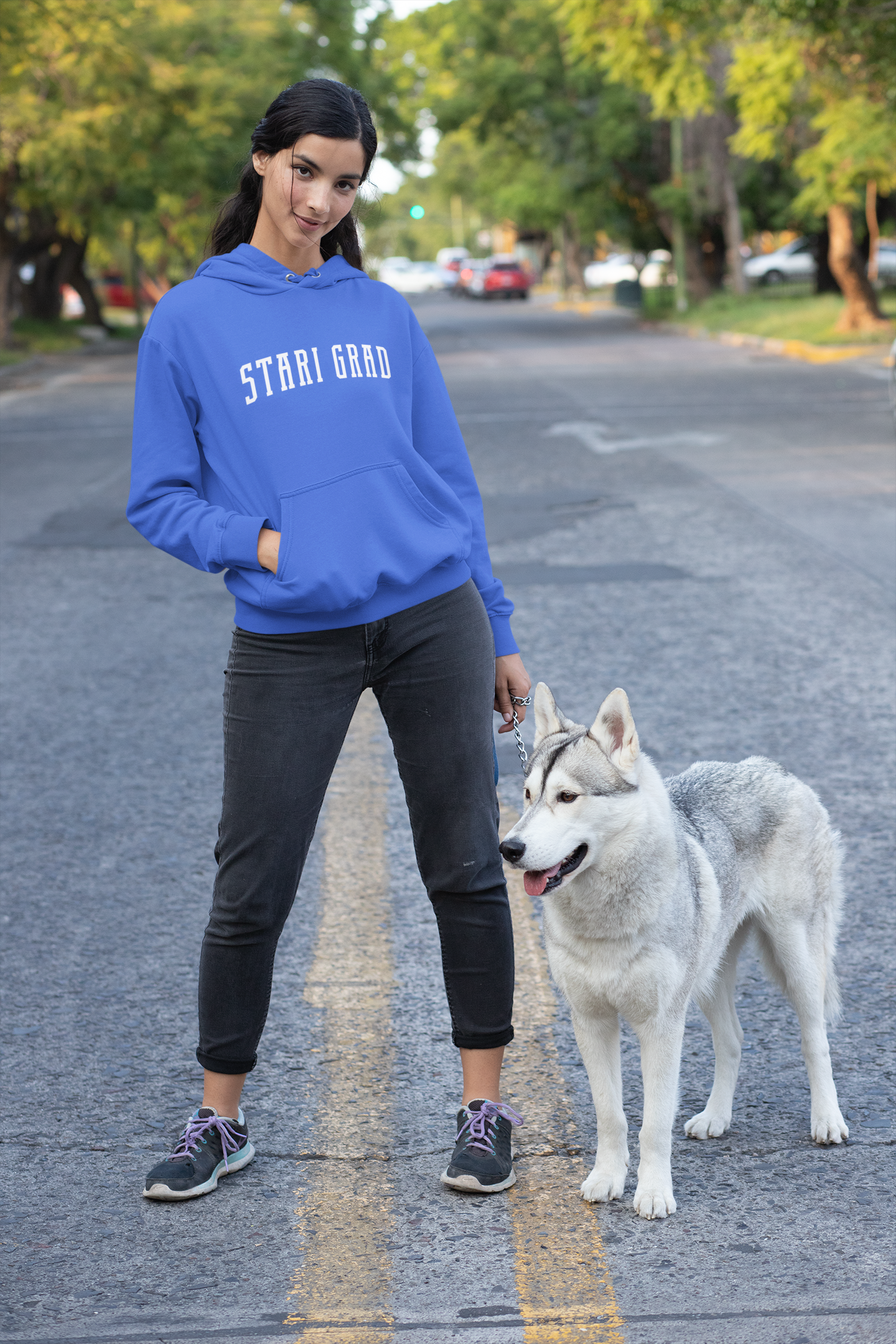 Stari Grad Champion Hoodie | Powerblend Fleece | Croatian Shirt