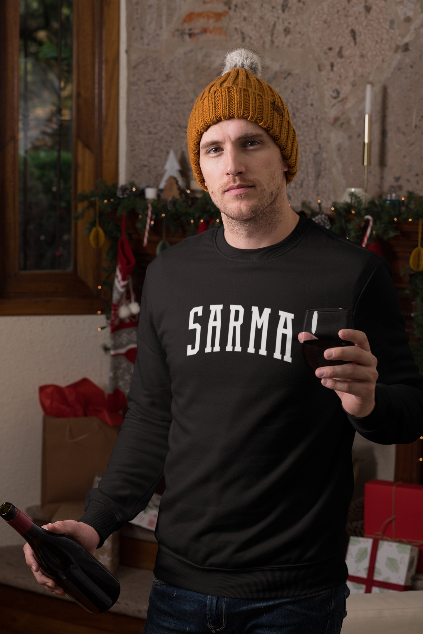 Sarma Collegiate Sweatshirt Croatian Food Crewneck Gildan 18000