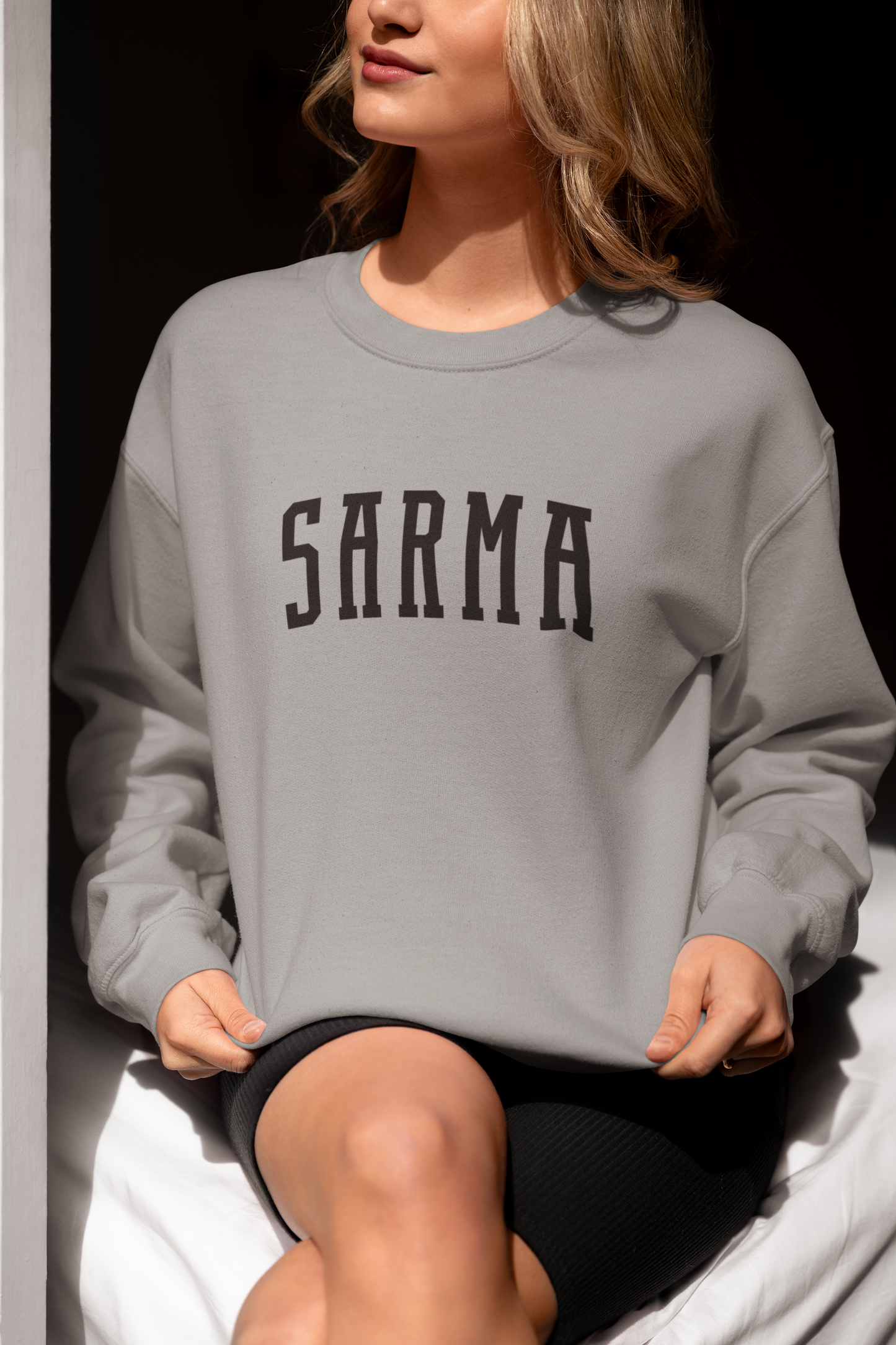 Sarma Collegiate Sweatshirt Croatian Food Crewneck Gildan 18000
