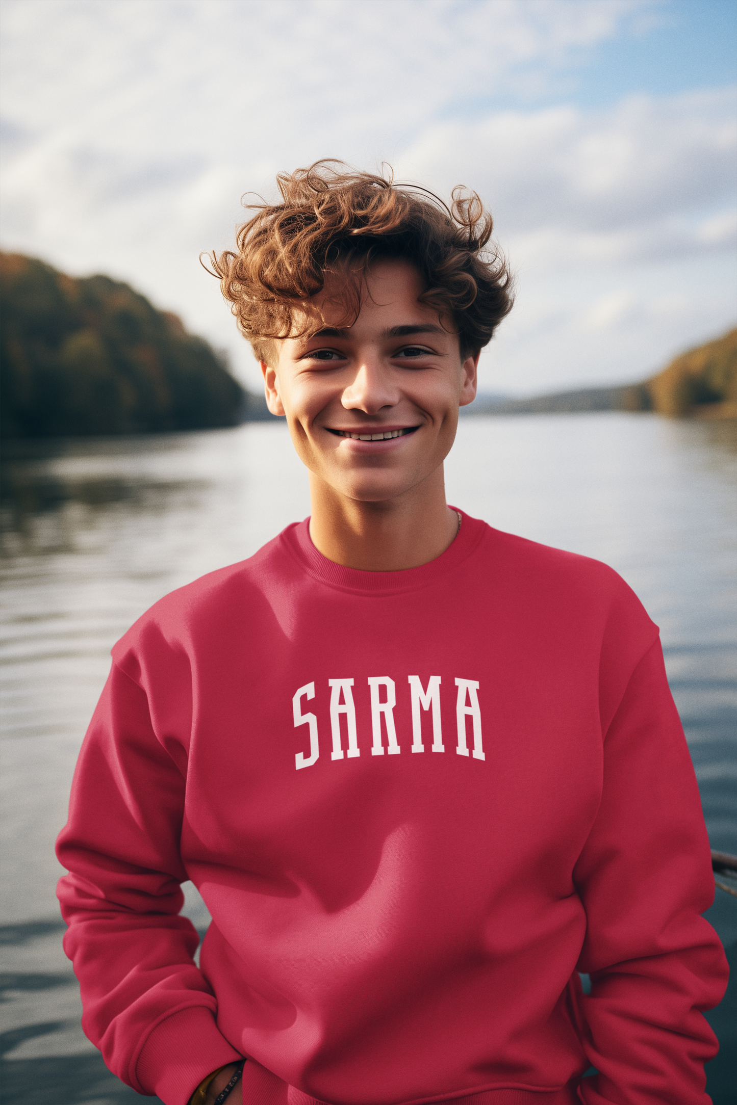 Sarma Collegiate Sweatshirt Croatian Food Crewneck Gildan 18000