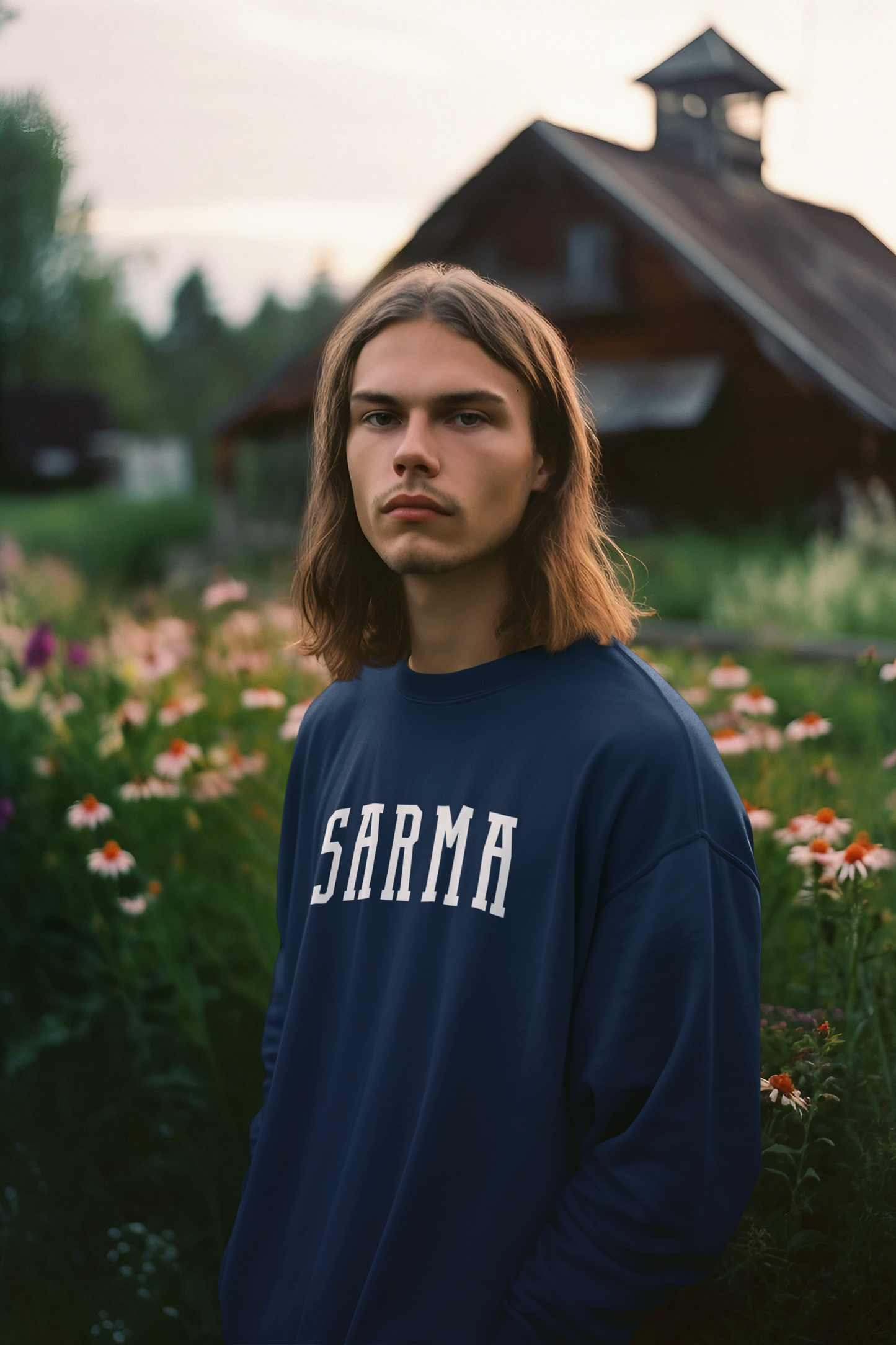 Sarma Collegiate Sweatshirt Croatian Food Crewneck Gildan 18000