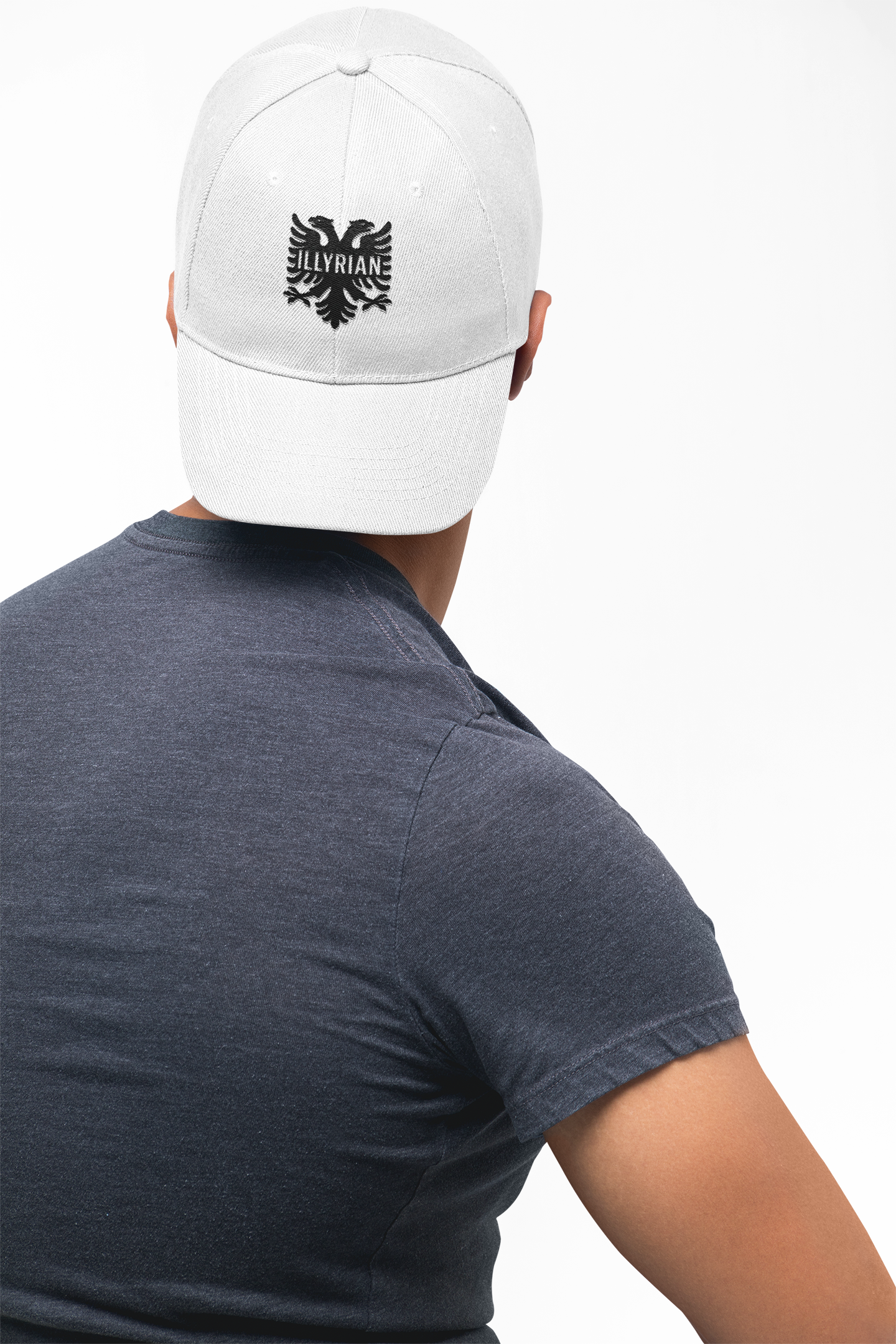 Illyrian Eagle Embroidered Snapback Hat Balkan Heritage Cap | Albanian Hat