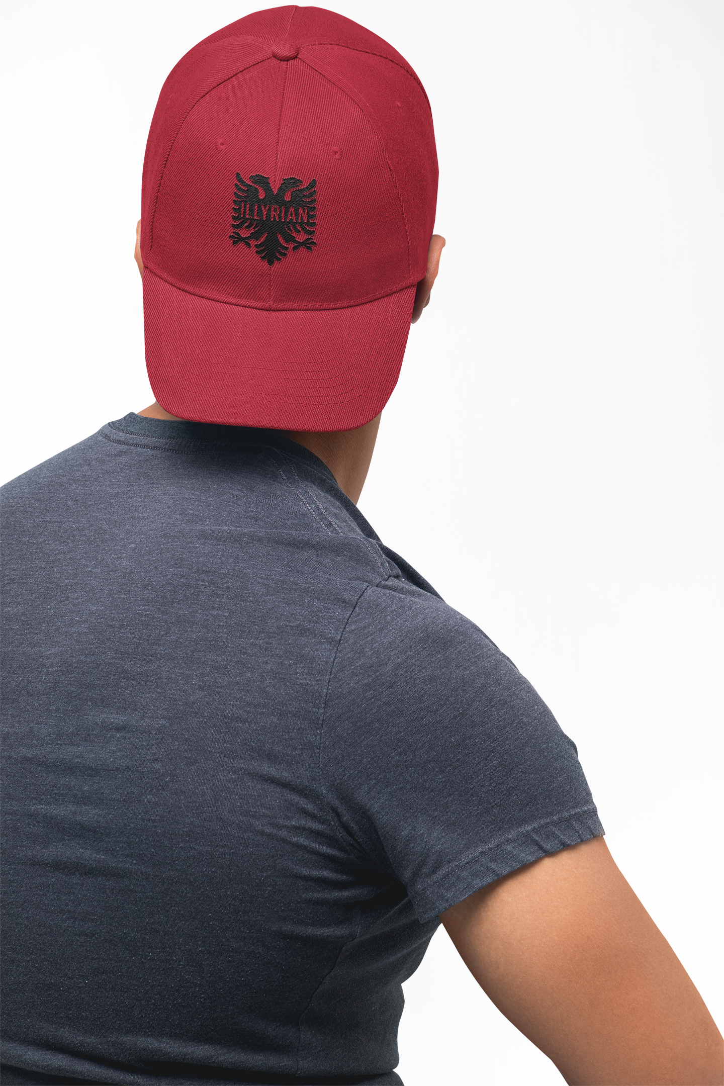 Illyrian Eagle Embroidered Snapback Hat Balkan Heritage Cap | Albanian Hat