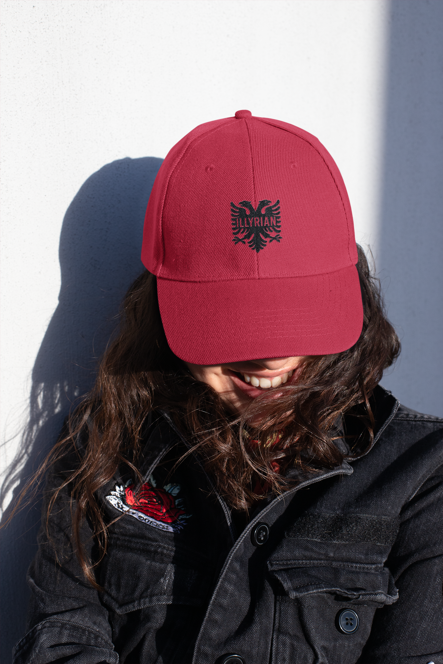 Illyrian Eagle Embroidered Snapback Hat Balkan Heritage Cap | Albanian Hat