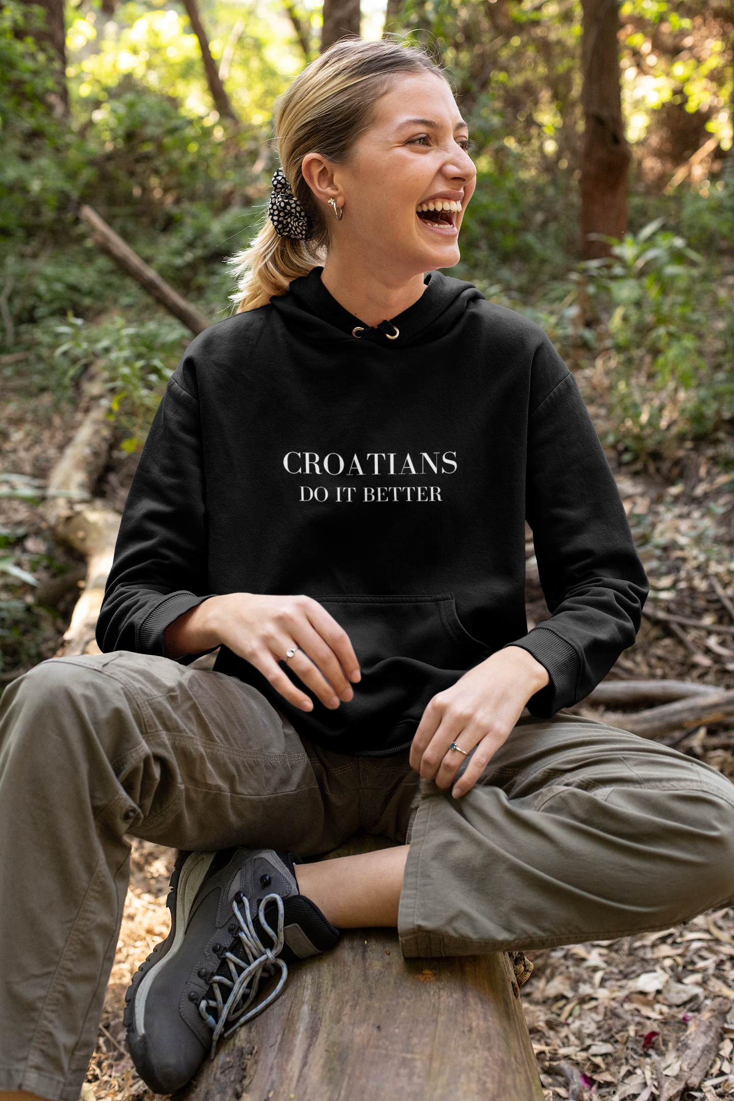 Croatians Do It Better Hoodie | Premium Croatian Pride Pullover | Lane Seven LS14001