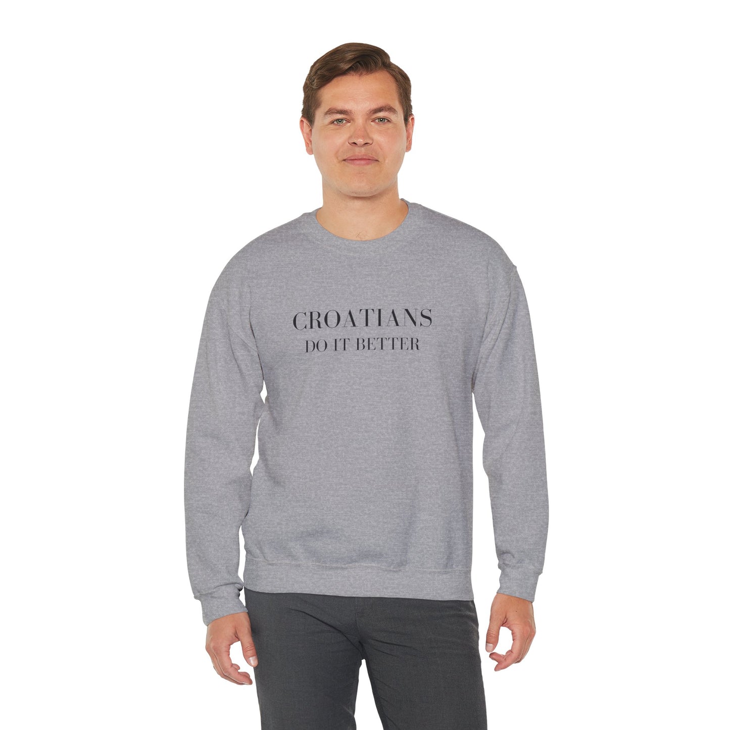Croatians Do It Better | Gildan 18000 Crewneck Sweatshirt