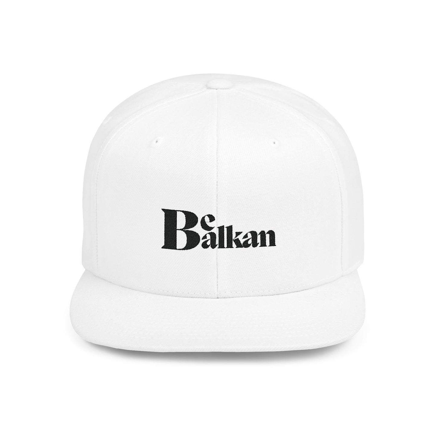 Be Balkan - Embroidered Flat Bill Snapback (White, Heather Grey/Black, & Heather Grey)