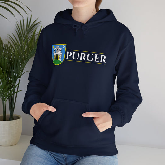 PURGER - Unisex Heavy Blend™ Hooded Sweatshirt - (Black, Navy, Graphite Heather, Royal)