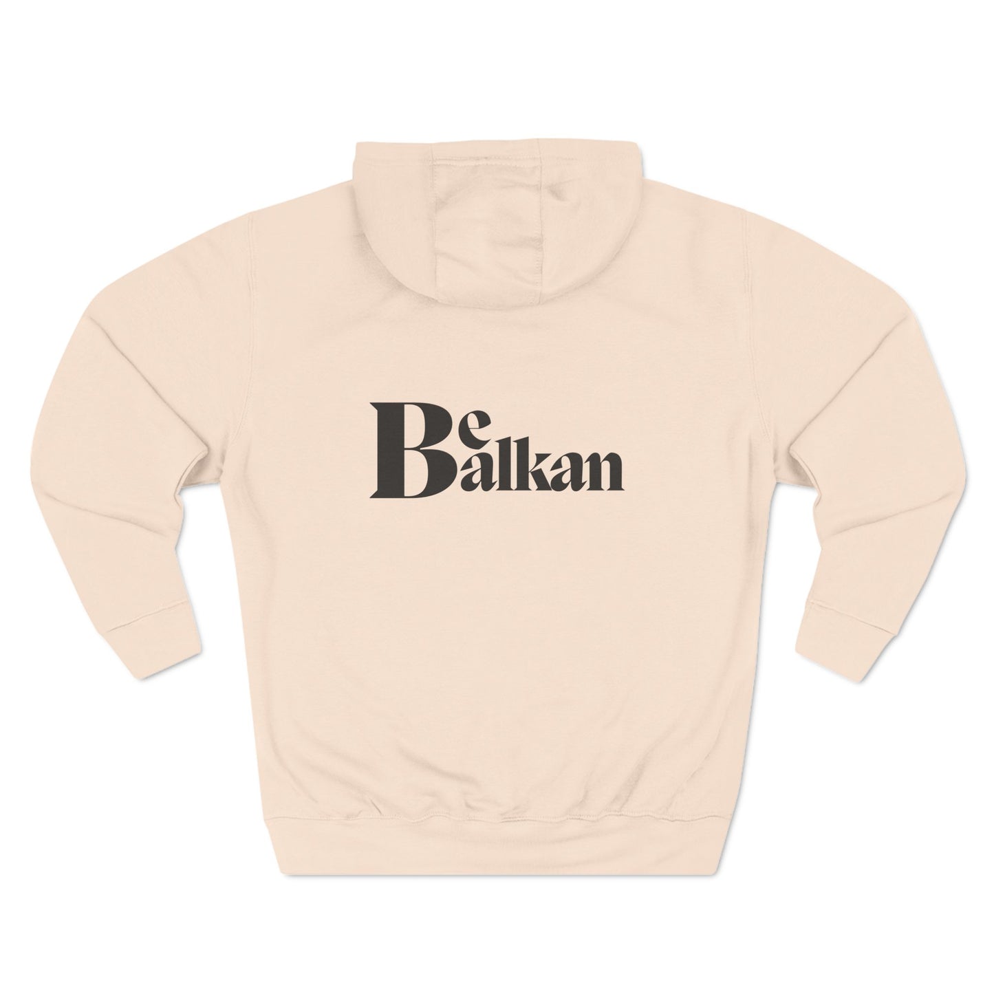 Be Balkan - Three-Panel Fleece Hoodie (White, Heather Grey, Oatmeal Heather, Pale Pink)