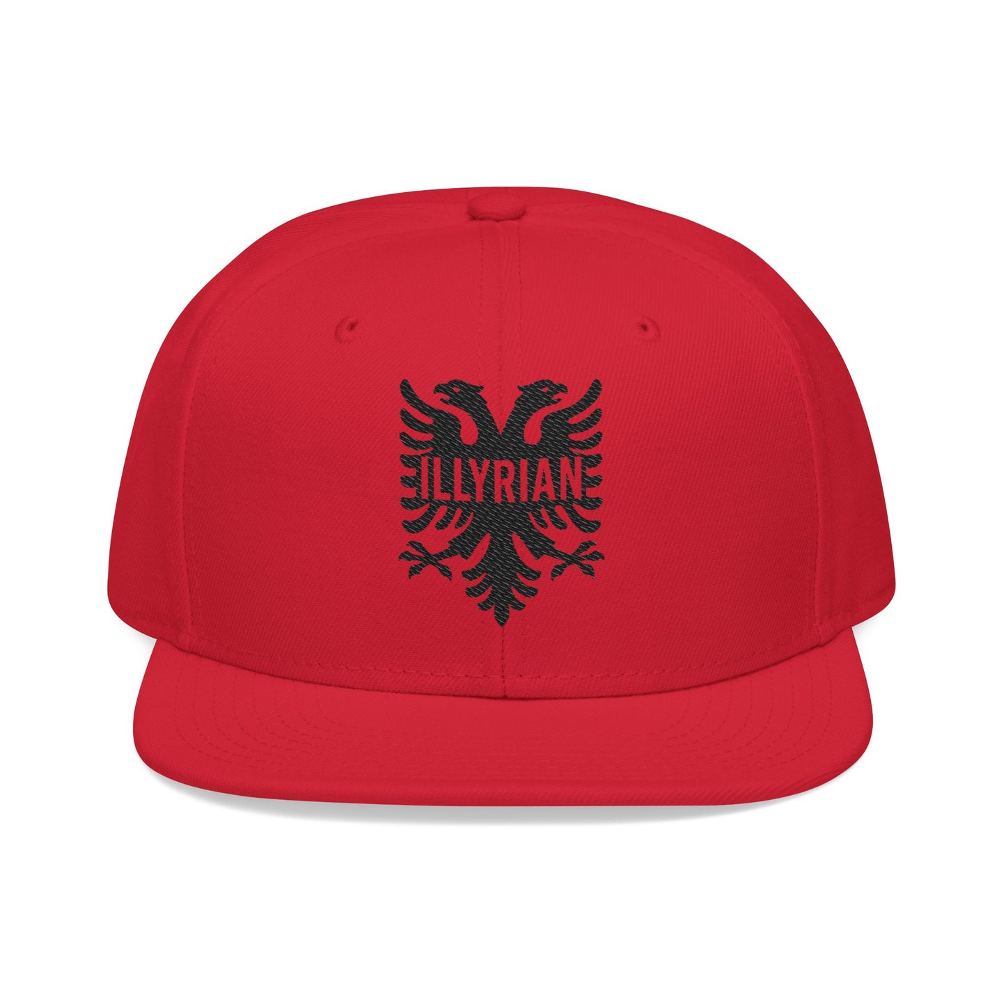 Illyrian Eagle Embroidered Snapback Hat Balkan Heritage Cap | Albanian Hat