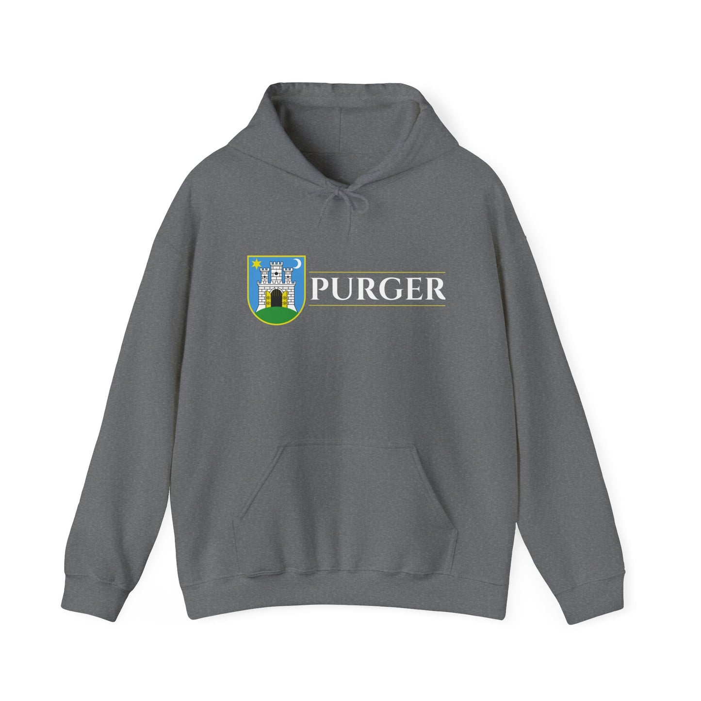 PURGER - Unisex Heavy Blend™ Hooded Sweatshirt - (Black, Navy, Graphite Heather, Royal)
