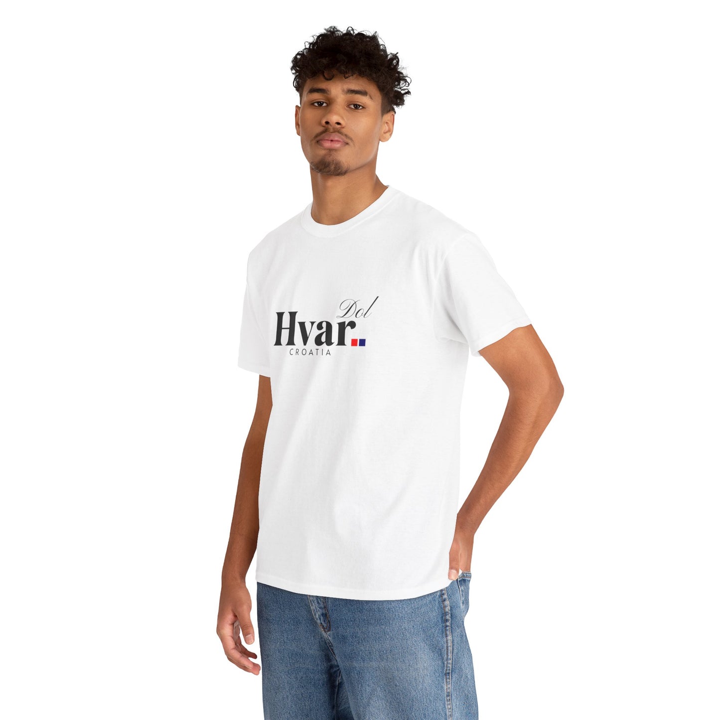 Dol, HVAR, Croatia - Unisex Tee - (White or Ash)