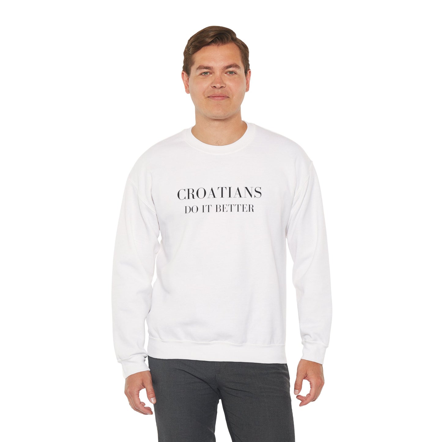 Croatians Do It Better | Gildan 18000 Crewneck Sweatshirt