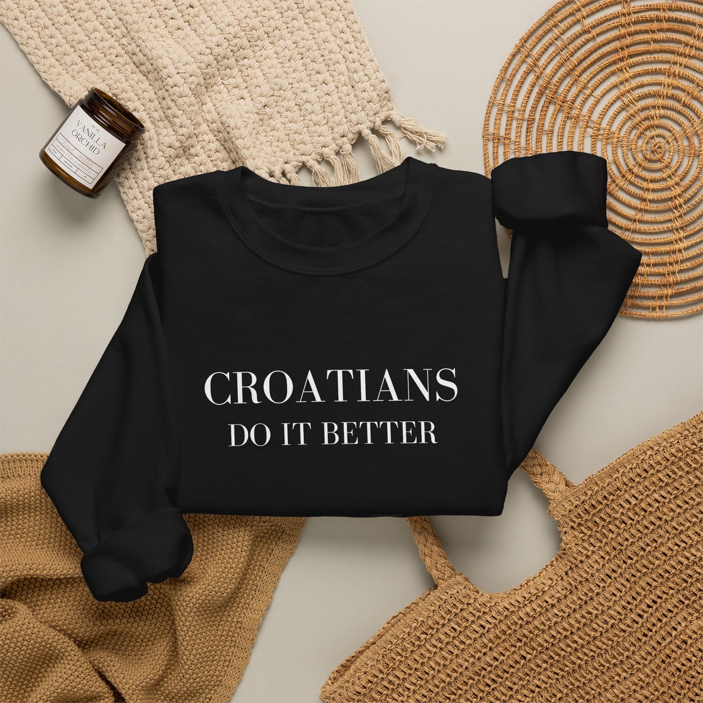 Croatians Do It Better | Gildan 18000 Crewneck Sweatshirt