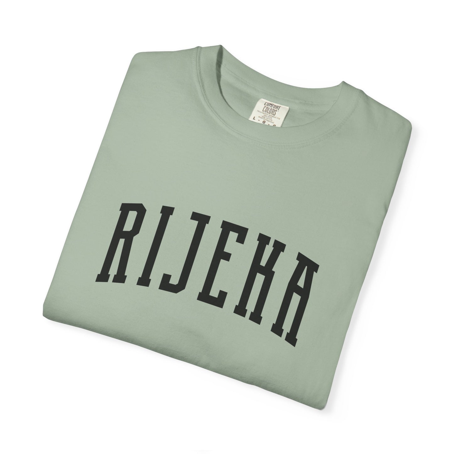 Rijeka Croatia Collegiate Cotton Varsity Tee Comfort Colors 1717 Unisex