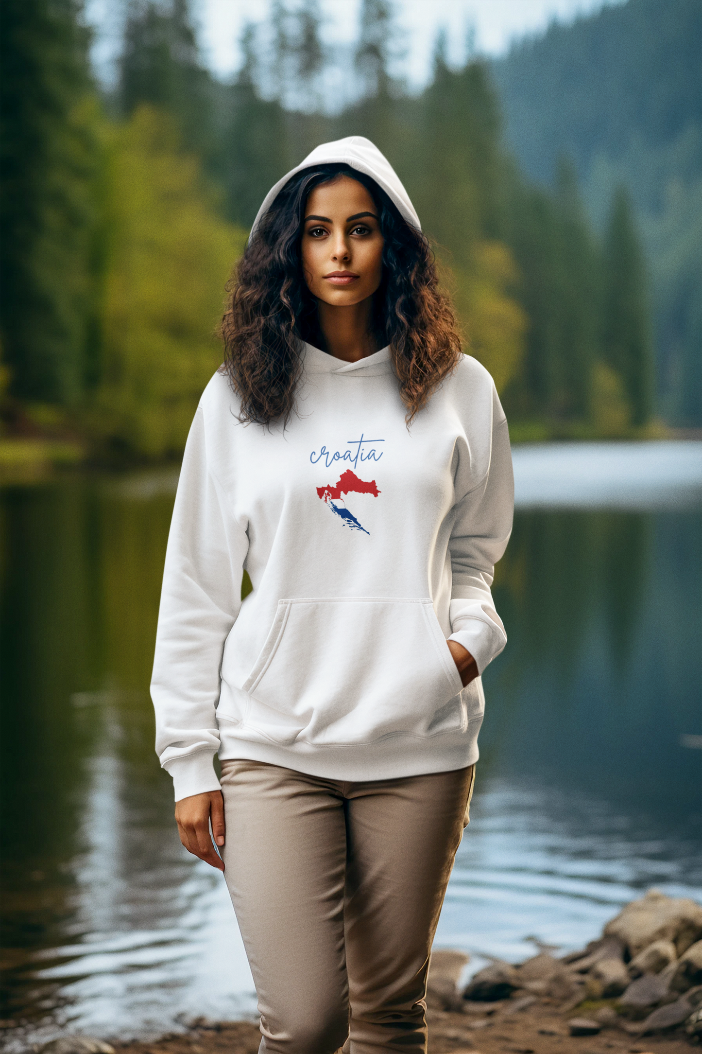 Croatian Champion Hoodie, Travel Souvenir, Ethnic Pride Apparel, Unisex, Cozy Sweater for Everyday Wear