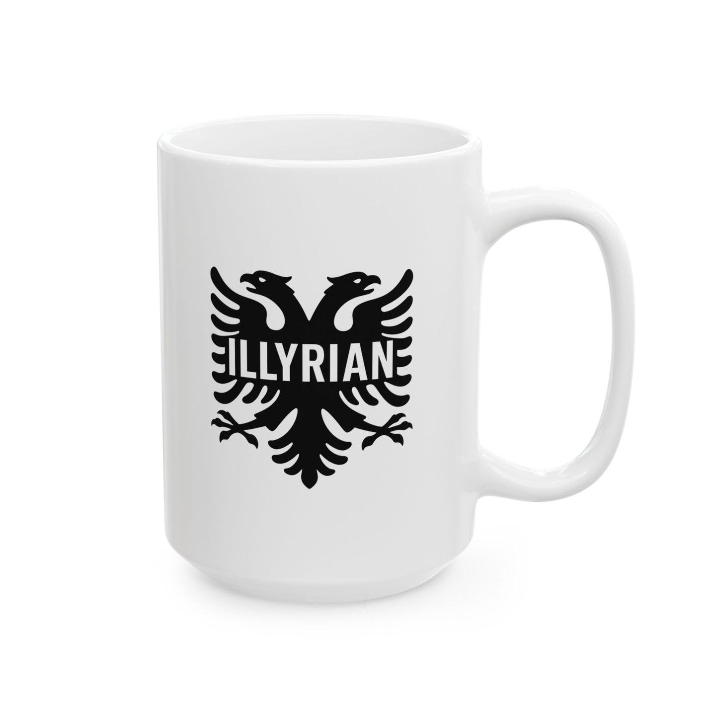 Illyrian Eagle Ceramic Mug Balkan Heritage Coffee Tea Cup 11oz 15oz