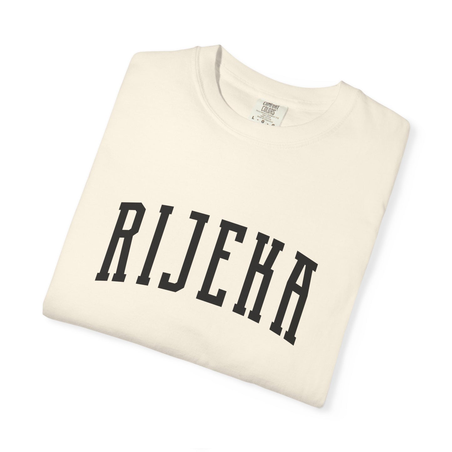 Rijeka Croatia Collegiate Cotton Varsity Tee Comfort Colors 1717 Unisex