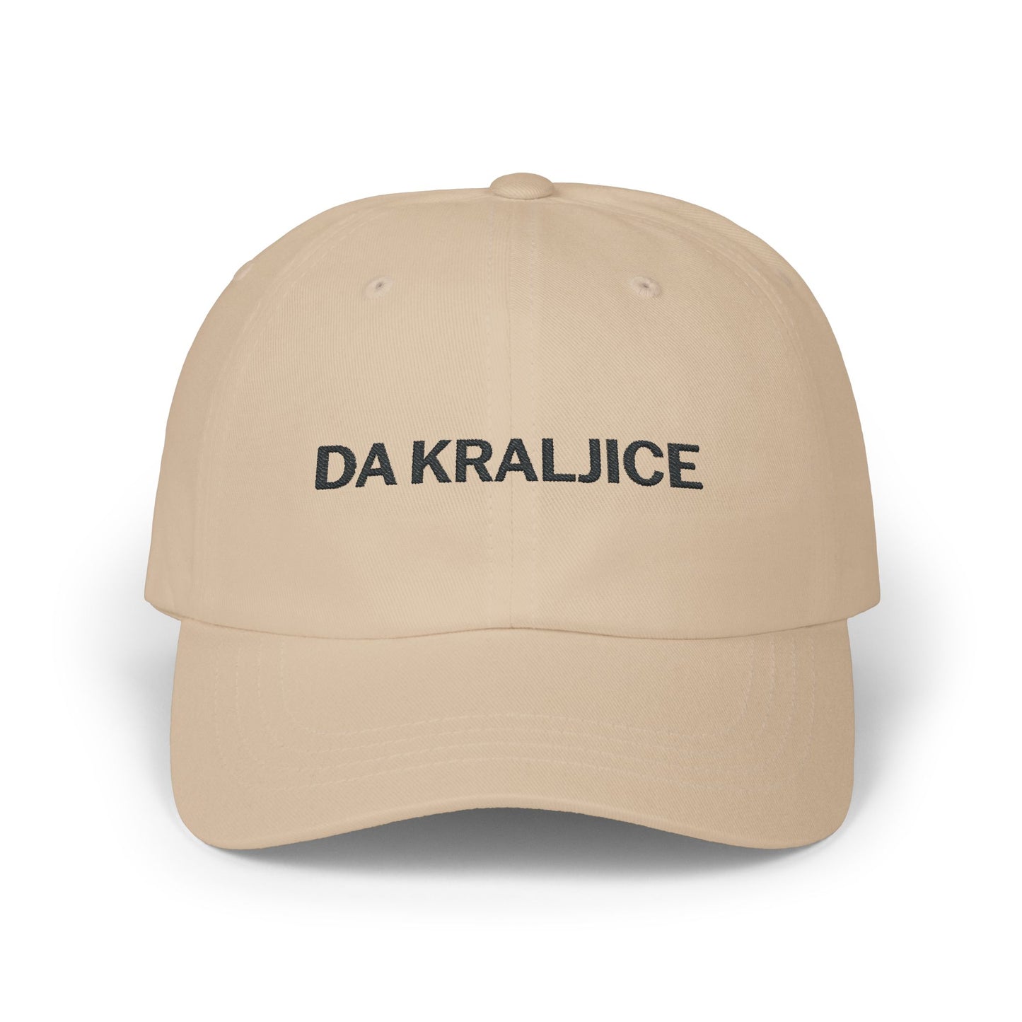Da Kraljice "Yes Queen" - Classic Dad Cap (White, Stone & Pink)