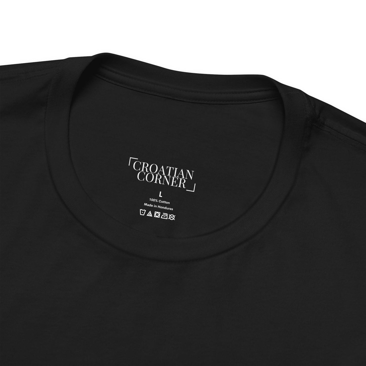 Croatians Do It Better | Funny Croatian Pride T-Shirt | Bella+Canvas 3001 Unisex Tee (Black + Navy)
