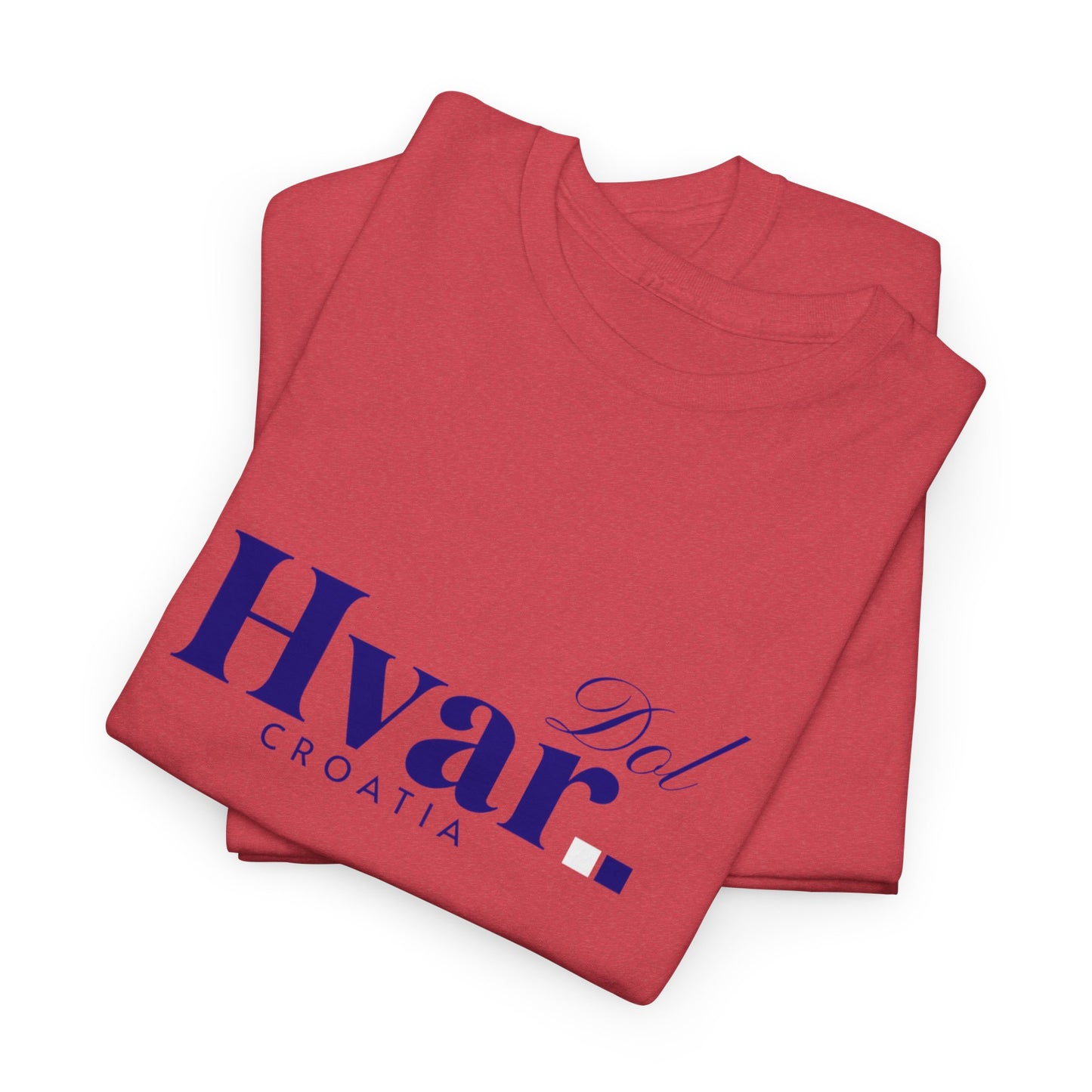 Dol, HVAR, Croatia - Unisex Tee - (Red or Heather Red)