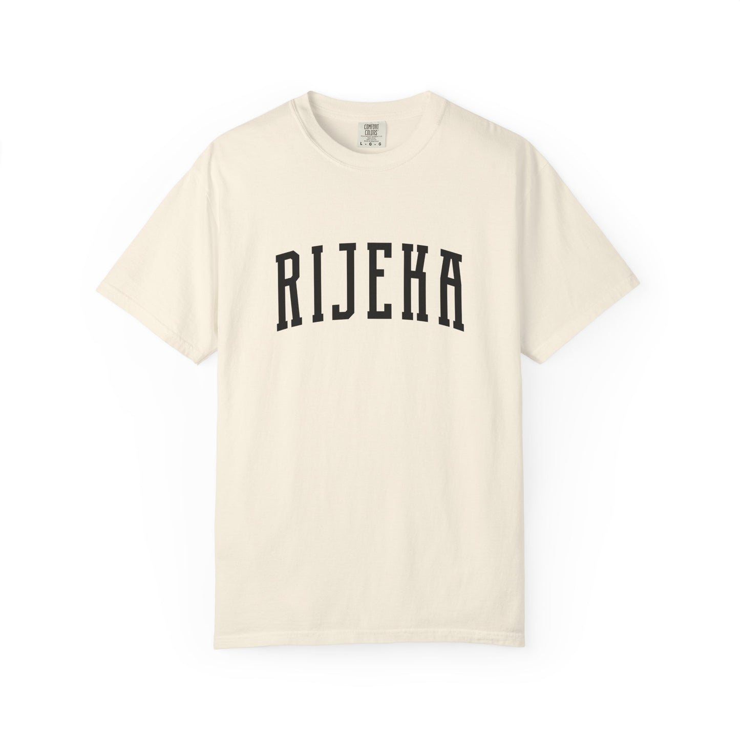 Rijeka Croatia Collegiate Cotton Varsity Tee Comfort Colors 1717 Unisex