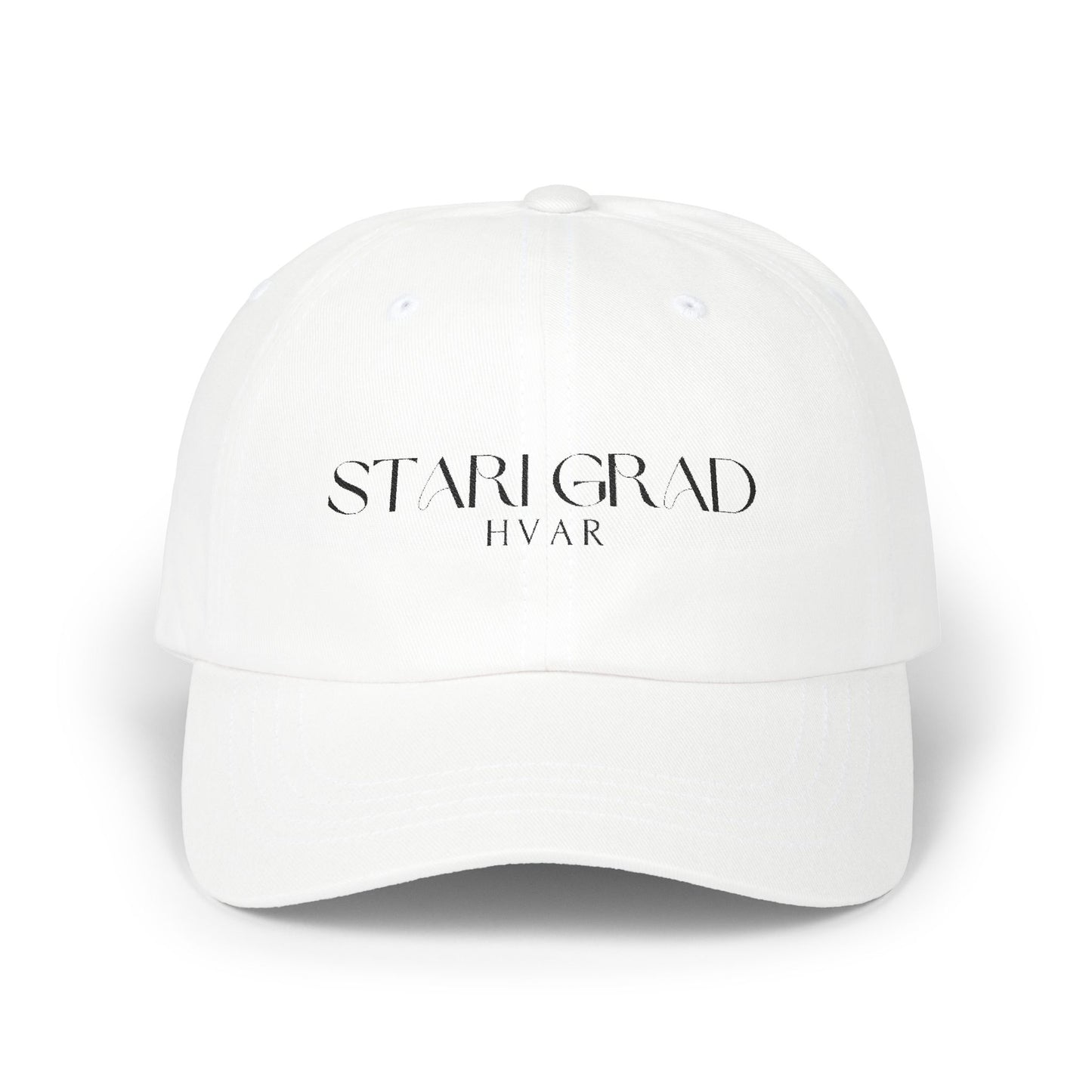 Stari Grad, Hvar, Croatia - Embroidered Classic Dad Cap: Casual Style for Everyday Wear, Gift for Dads, Summer Accessory, Trendy Baseball Hat