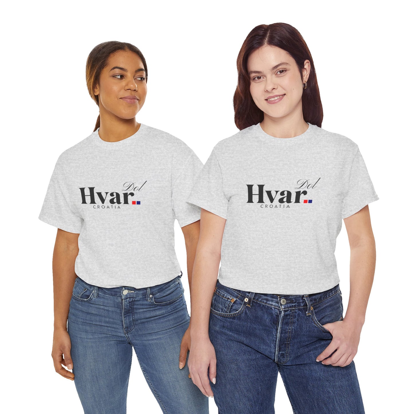 Dol, HVAR, Croatia - Unisex Tee - (White or Ash)