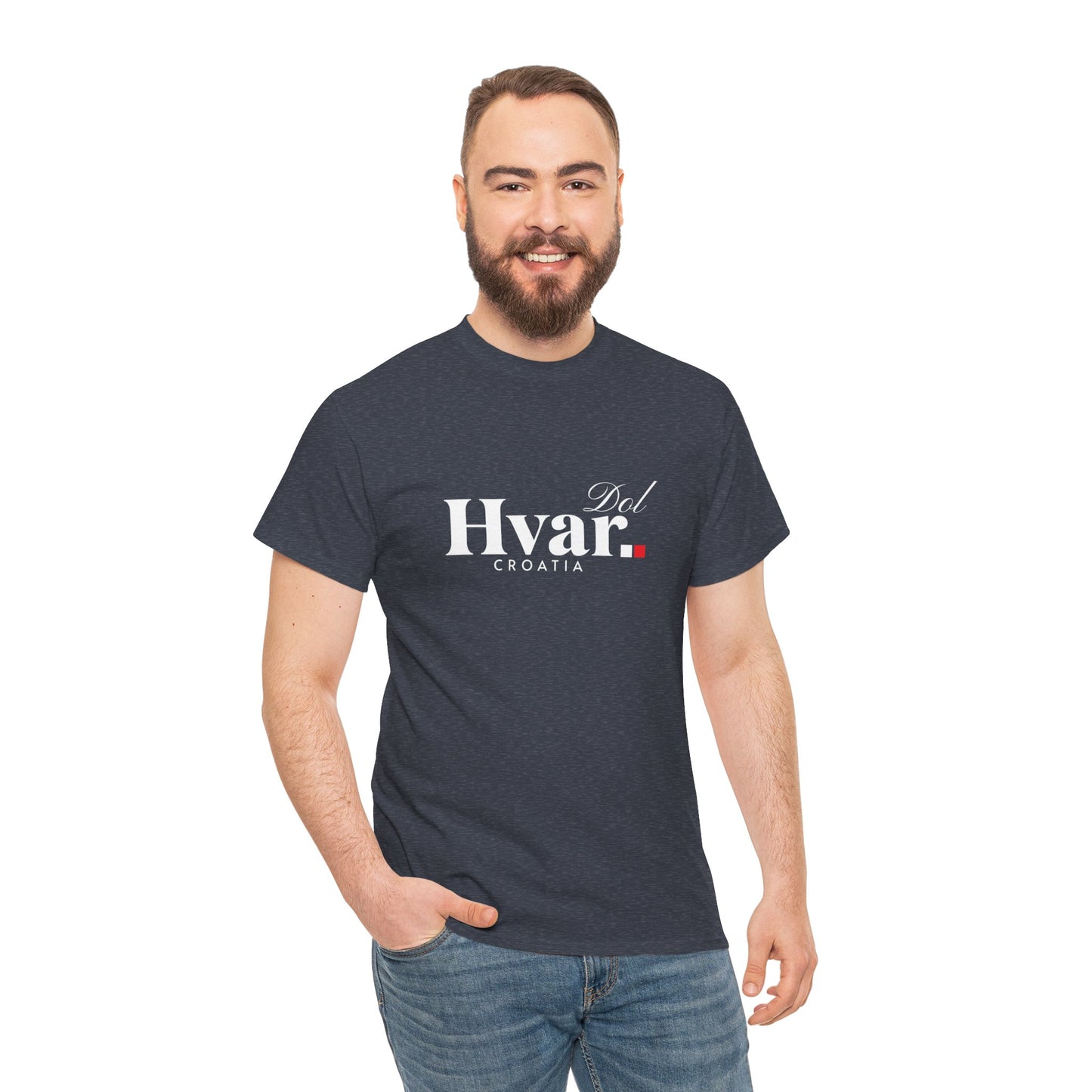 Dol, HVAR, Croatia - Unisex Tee - (Navy or Heather Navy)