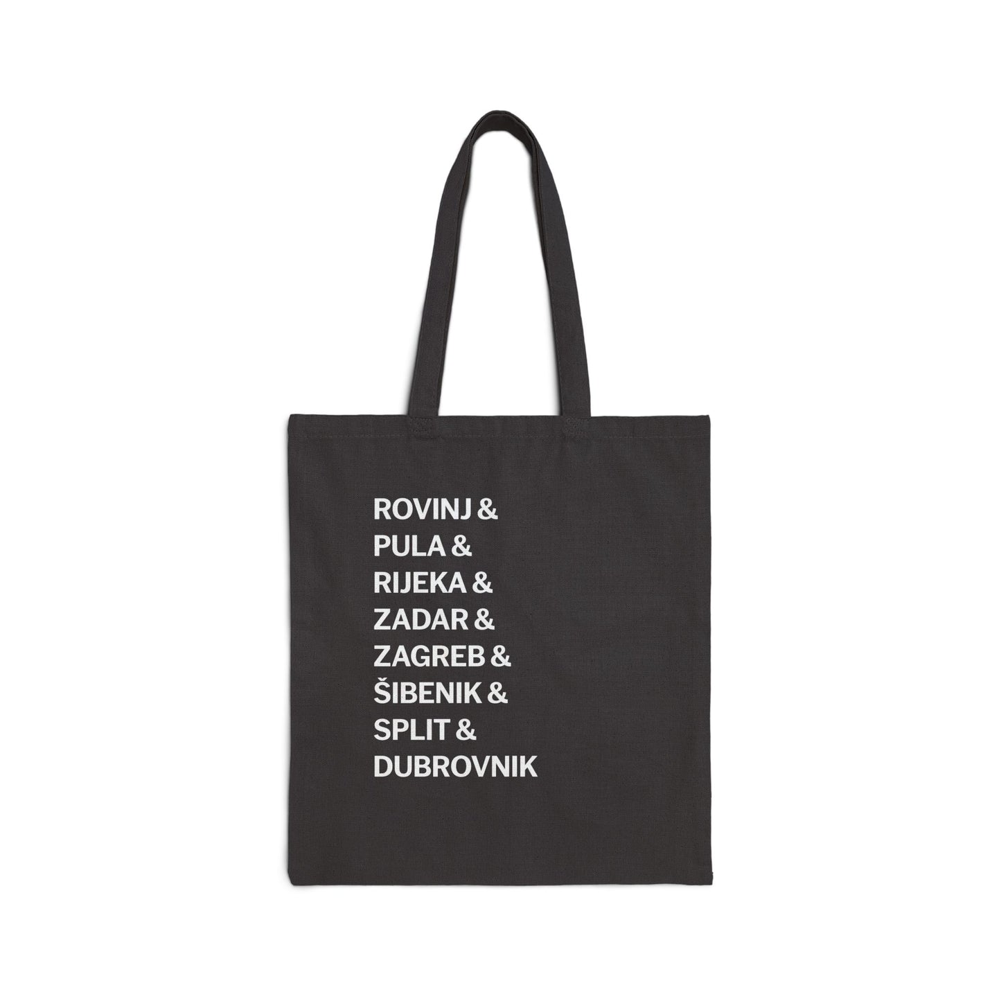 Wanderlust Croatia: From Ancient Walls to Modern Malls - Cotton Canvas Tote Bag