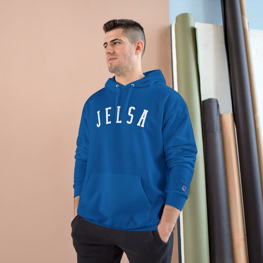 Cozy Champion Hoodie with 'JELSA' Design - Perfect for Casual Style, Gifts, Fitness, Holidays, and Everyday Wear