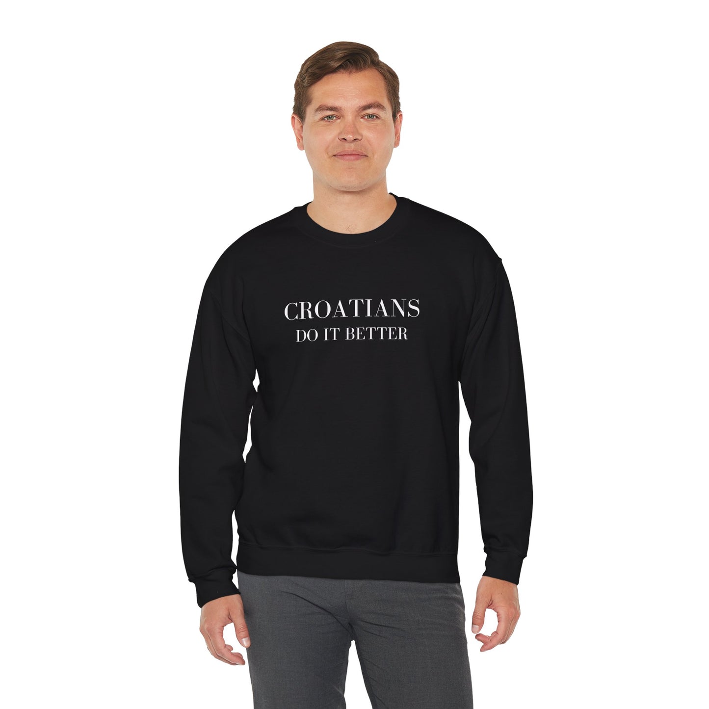 Croatians Do It Better | Gildan 18000 Crewneck Sweatshirt